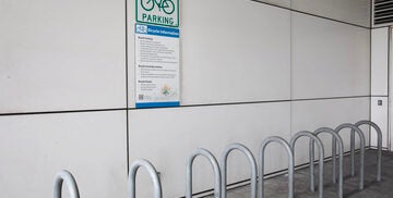 Bicycle parking at SFO